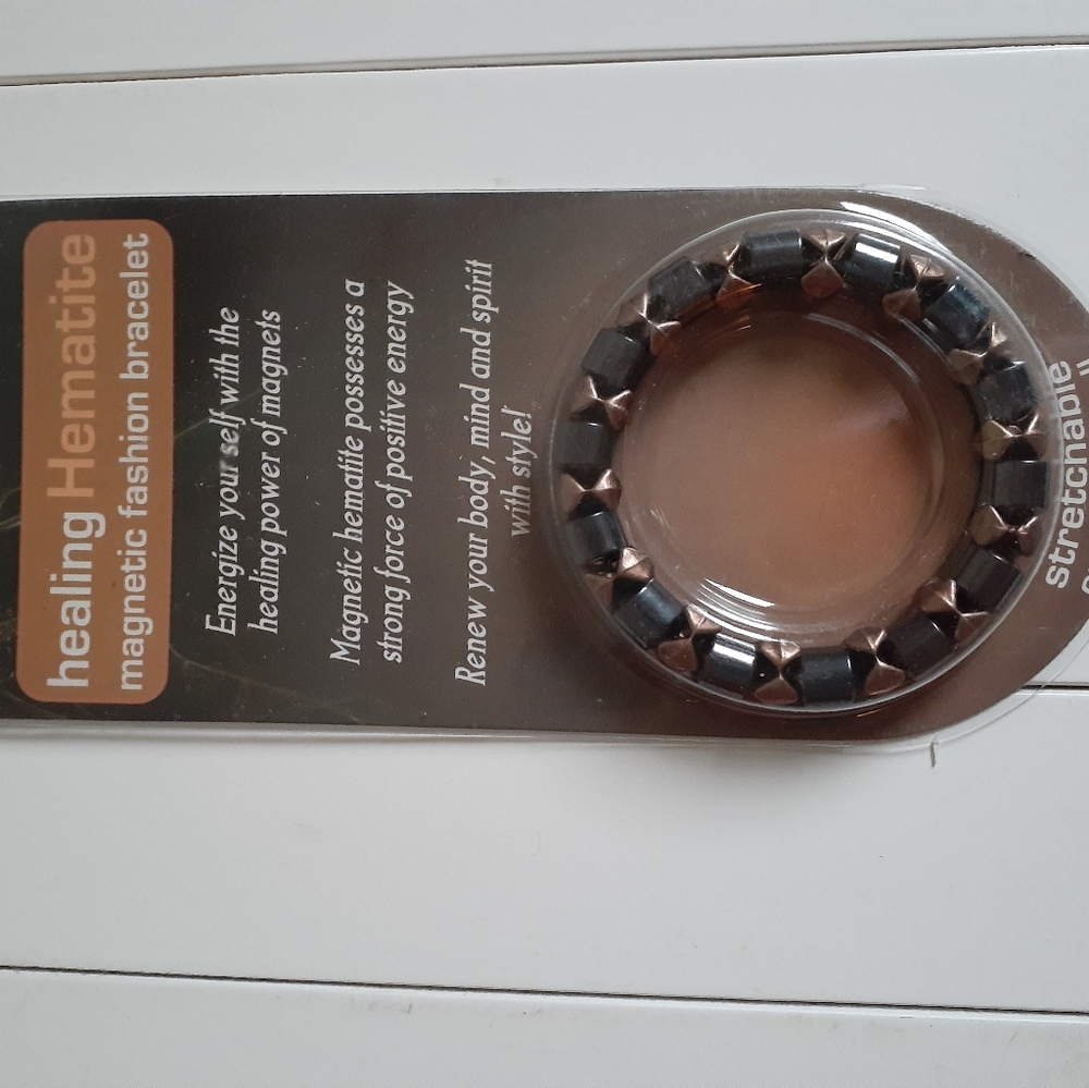 Healing Hematite Streach Magnetic Bracelet